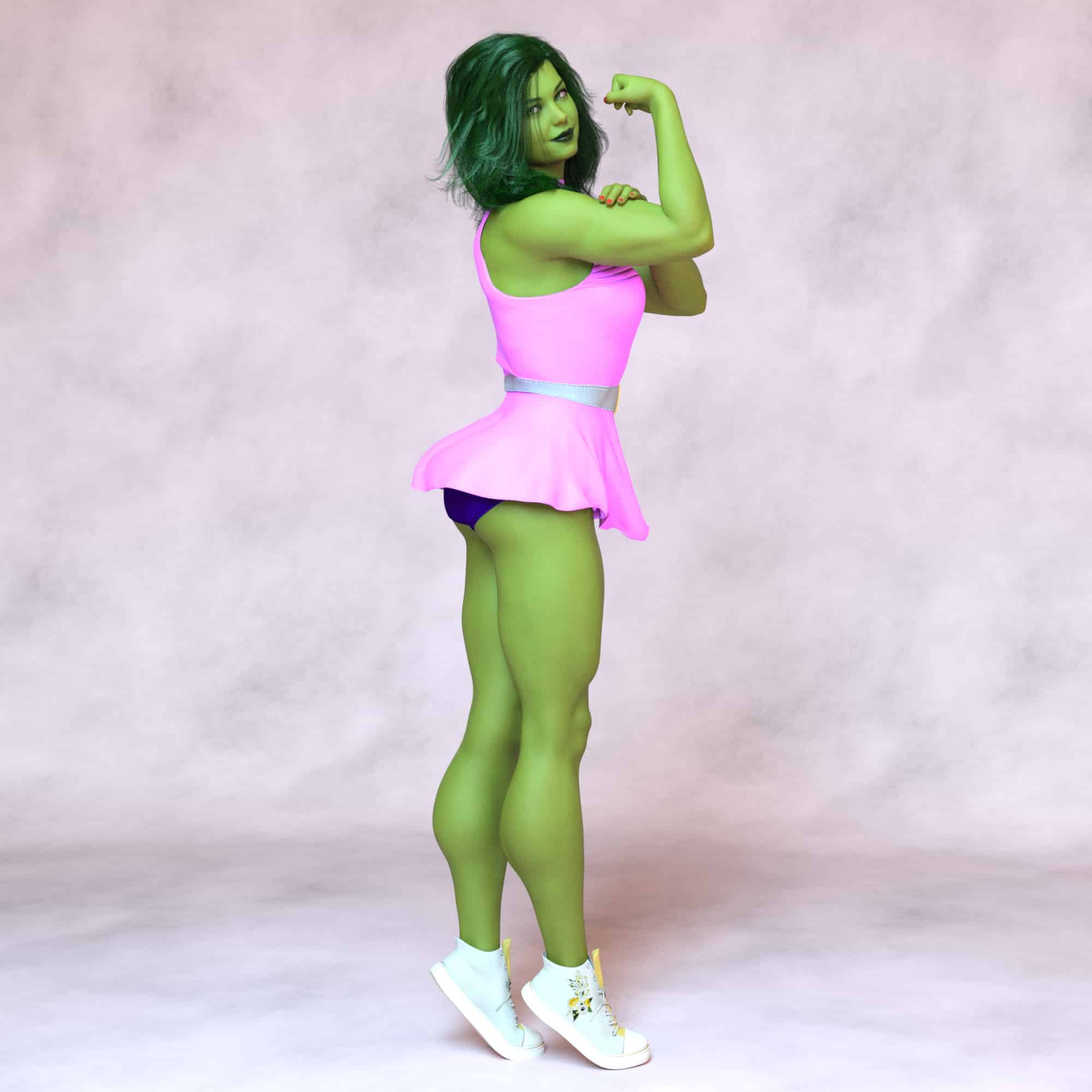 She hulk posing 2 - 3D Artwork