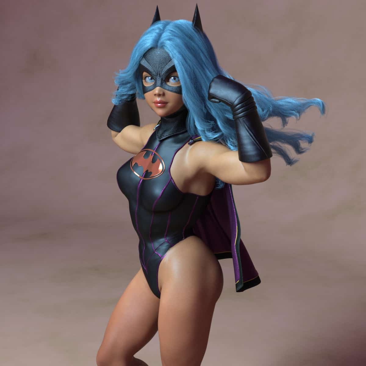Batgirl mucha lucha 5a - 3D Artwork